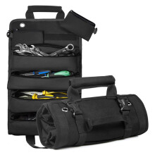 Werkzeug-Rolltasche, Rollwerkzeug-Organizer mit 3 Abnehmbaren Taschen, Werkzeugrolle für Mechaniker/Elektriker/Motorrad