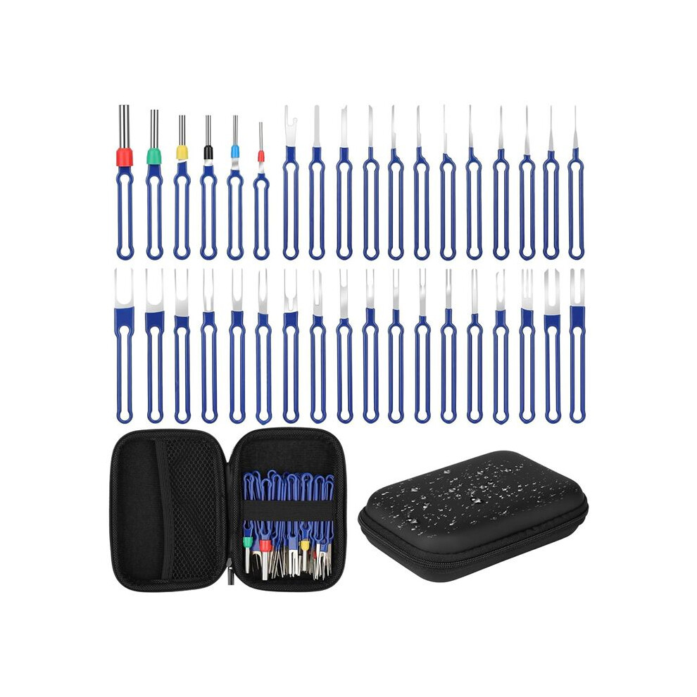 36Pc Terminal Removal Tool Kit Pin Extractor Tool, Terminal Ejector Kit, Electrical Wire Connector Pin Removal Tool Kit 4711899735503