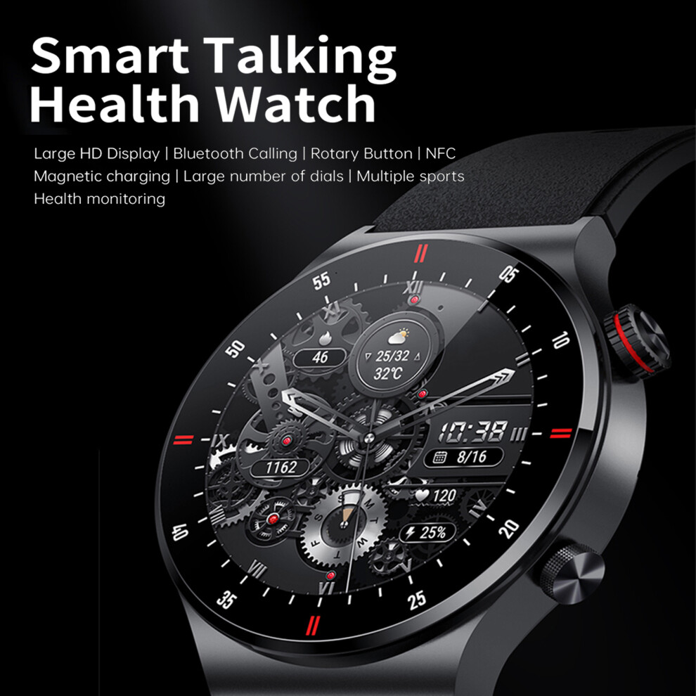 Qw33 1.28" Ip67 Waterproof Sports Smartwatch With Bt5.1 Heart Rate Tracker 7901376454264