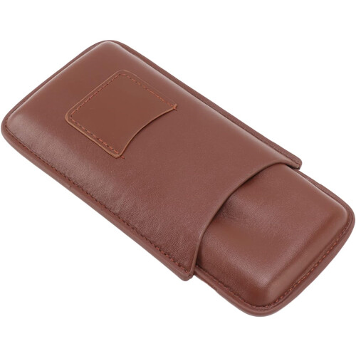 Cigar Carrying Case Small 3Space Wearproof Cigar Storage Brown 2