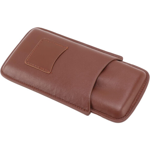 Cigar Carrying Case Small 3Space Wearproof Cigar Storage Brown 1