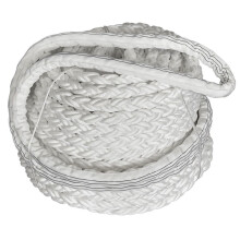 Dock Line Nylon Braided Boat Dock Rope 5m with Floating Spliced Loop for Marine Mooring 50mm