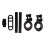 Aluminum Alloy USB Rechargeable Bicycle Light Set 6 Brightness 9