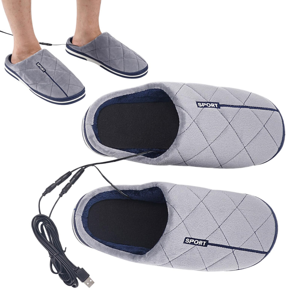 Electric Foot Warmer Heated Slippers with Fast Heat Therapy and Smart Temperature Control for Home and Office