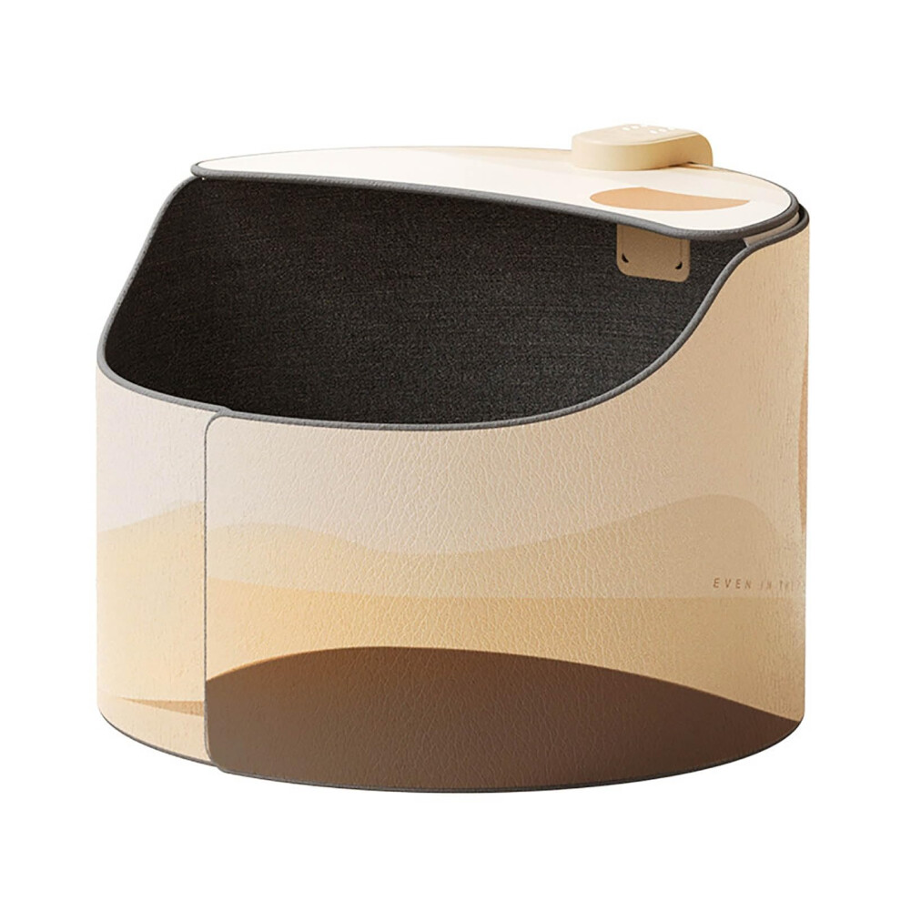 Electric Space Heater with Foldable Under Desk Foot Warmer, 360 Rapid Heating, Energy Saving