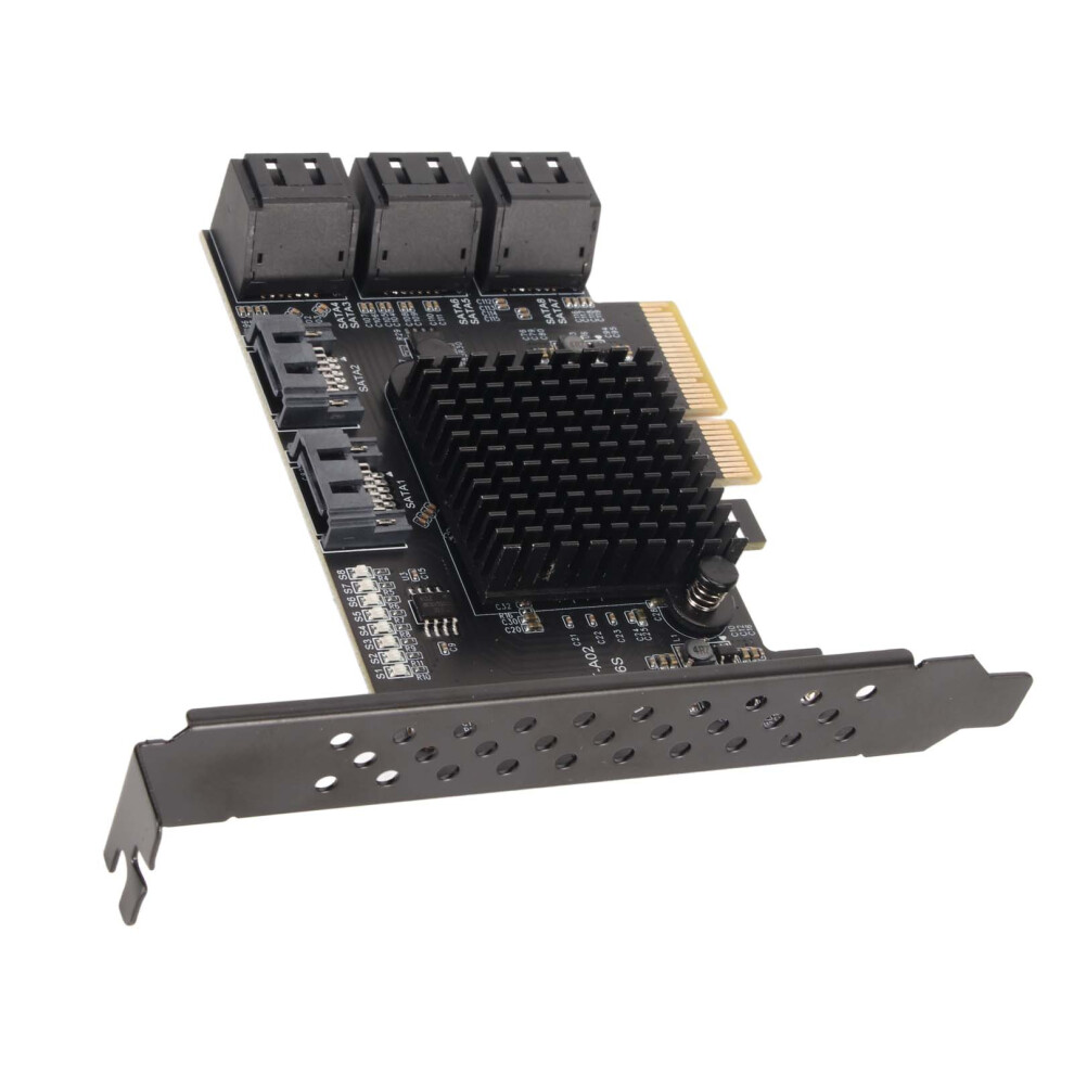 Pcie Sata Expansion Card 8 Ports Boot Support For Windows Linux System Disk 8701369778594