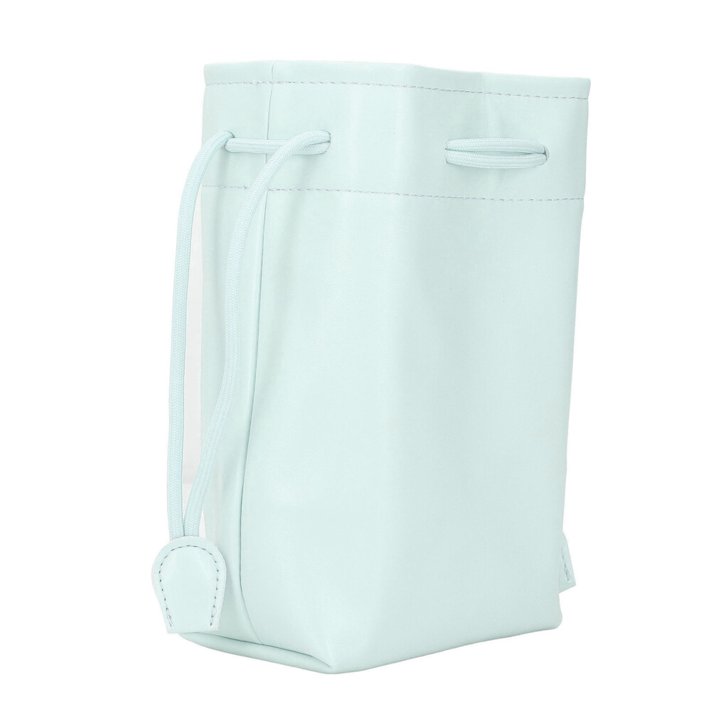 Waterproof Pu Leather Drawstring Pouch For Camera & Printer, Green 4951369779013