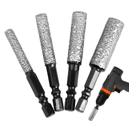 Tile Bits HexagonalHandle Brazed Hole Drill Bit For Ceramic Tile Porcelain Marble Veneers Drilling Accessories
