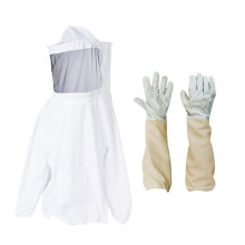Beekeeping Suit Hooded Veil Coverall Jacket, Protective Beekeeping Smock, Hat Sleeve Thin