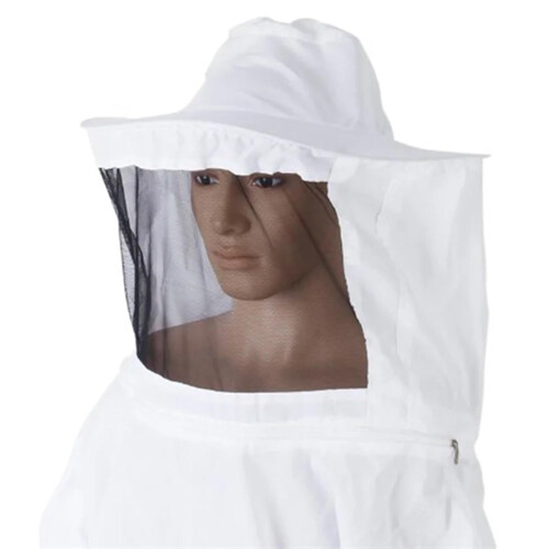 Beekeeping Suit Hooded Veil Coverall Jacket, Protective Beekeeping Smock, Hat Sleeve Thin 2
