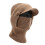 Verdickter gestrickter Ushanka-Halsmanschette, pelziges-braun 1