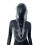 Funkelnder Strass-Kapuzenpullover, HipHop-Tanz-Event,-Silber M 1