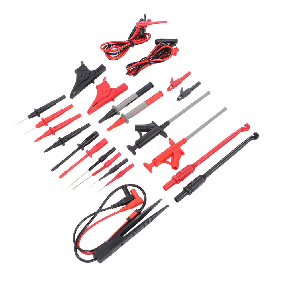 25Pcs Multimeter Test Cable Kit, Cat Iii 1000V, Probe, Crocodile Clips 7891369780282