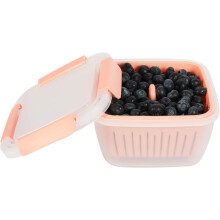 Fruit Vegetable Produce Saver Containers, Super Large Capacity 1.6 Qt/1.5 L Square Fruit Fridge Storage For Refrigerator Organizer