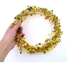 Tinsel Stars Brace, Ünnepi alkalmakra Csillámos Csillagfüzér Otthoni Esküvői Dekorációkhoz, Elegáns Megjelenés Parti Ajándéknak Vagy