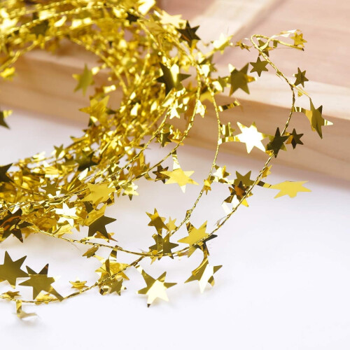 Γιρλάντα από σύρμα Star Tinsel, εύκολη εγκατάσταση, υψηλής ποιότητας γιρλάντα για 2