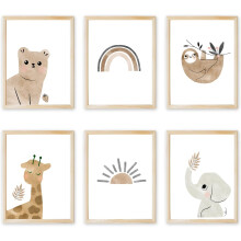 Poster modern pentru decorarea casei, fără ramă, imprimare artistică, soare curcubeu, artă murală pe pânză, artă murală pentru camera