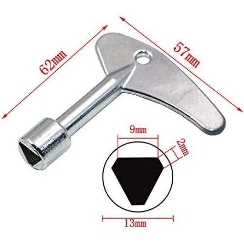 Durable Triangular Lock Keys, Universal Utility Tools For Elevator Emergency Lift Doors, Sturdy Stainless Steel Design, Essential For Professional 1
