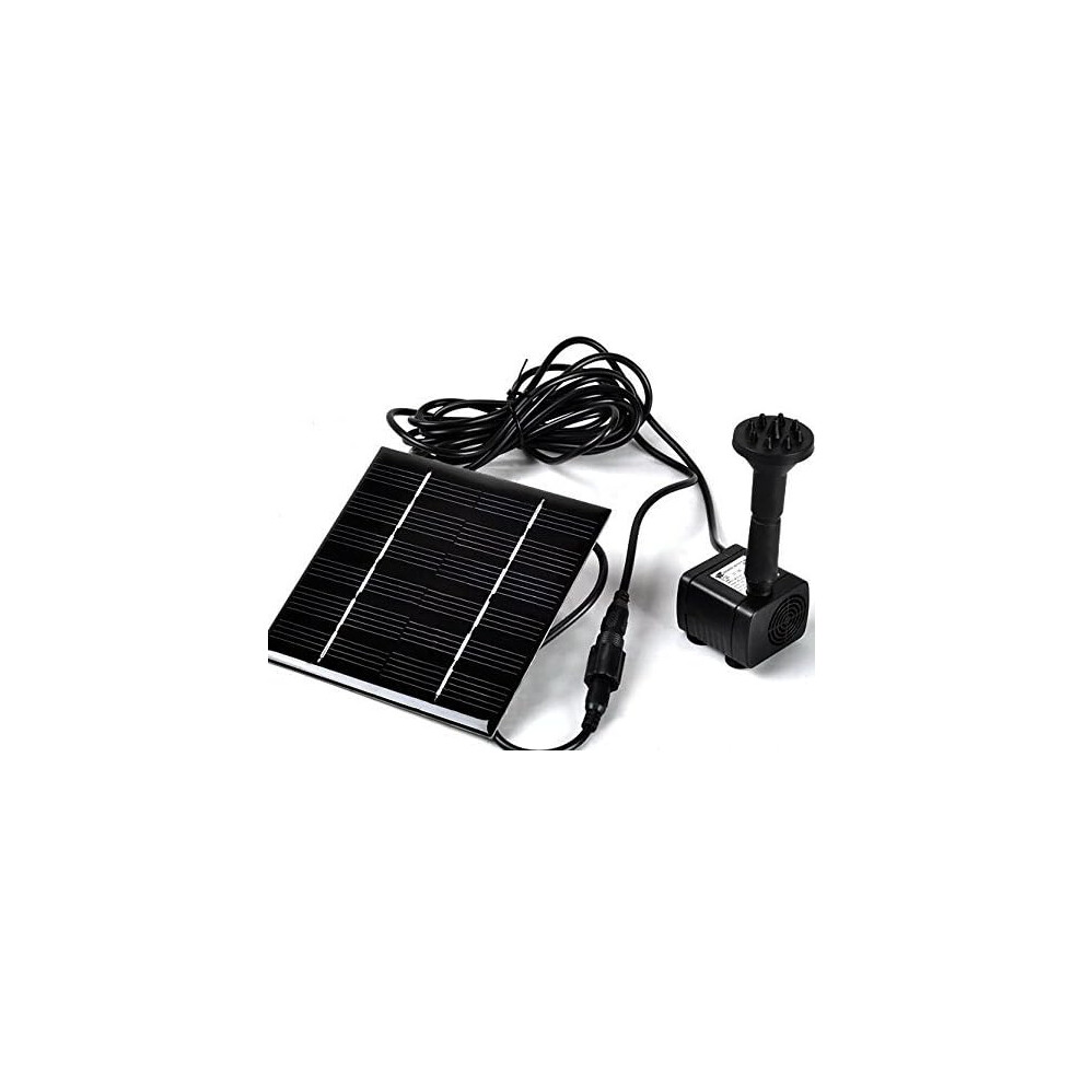 Submersible Water Pump For Garden Fountain, Eco-Friendly Solar Fountain With 3-Second Start-Up And 4 Nozzle Options, No Batteries Required Solar 9441426946991
