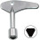 Durable Triangular Lock Keys, Universal Utility Tools For Elevator Emergency Lift Doors, Sturdy Stainless Steel Design, Essential For Professional 3