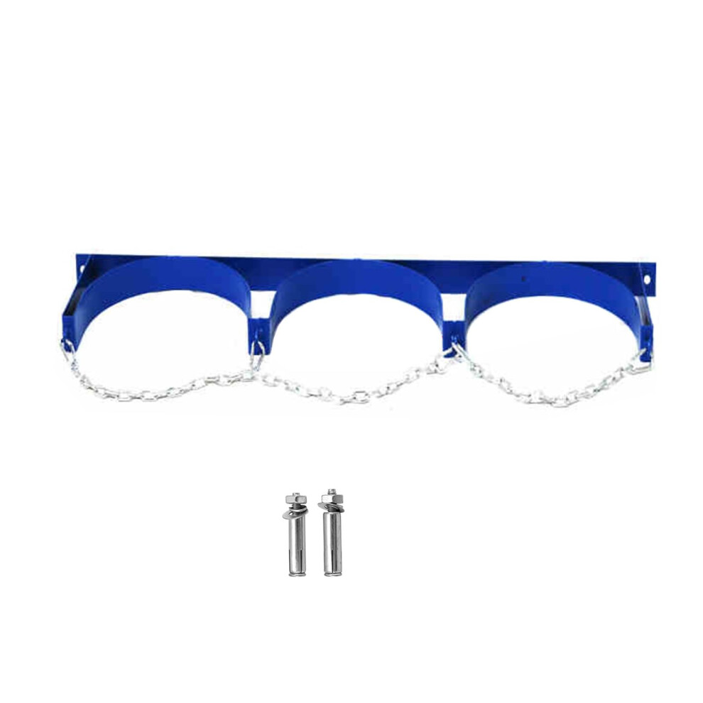 Nitrogen Argon Gas Cylinder Holder Stand - Double Steel Wall Mounted Extinguisher Holder For 39.4In/95Cm Cylinders 9189345242151