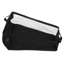 Stroller Organizer Bag Universal Pushchair Storage Net Diaper Bottle Grey Bottom Basket