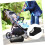 Stroller Organizer Bag Universal Pushchair Storage Net Diaper Bottle Grey Bottom Basket 4
