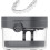 Denture Soaking Container with Builtin Mirror and Cleaning Tools, Travel Denture Bath Box Gray 5