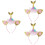 3St Glitter Gouden Zeemeermin Haaraccessoires Verkleedfeest 8