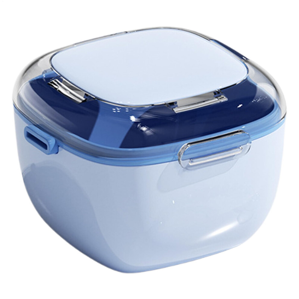 Light/Blue Denture Case Retainer Case Leakproof Waterproof Storage Cup For Dentures Mouth Guards Travel