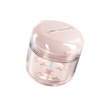 Denture Storage Box with Wet Dry Separation, Cleaning Brush Set, Cherry Blossom Powder Color