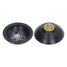 Yo Yo Toy 2 Drehmodi Aluminium-Kugelgelagerung 4cm Dunkelschwarz