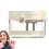 Denture Cleaning Cup with Builtin Mirror for Deep Soaking, Fits Multiple Sizes, White 1
