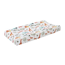 Waterproof Changing Pad Cover for Nursery Soft Polyester Easy Clean Baby Changing Table Pad