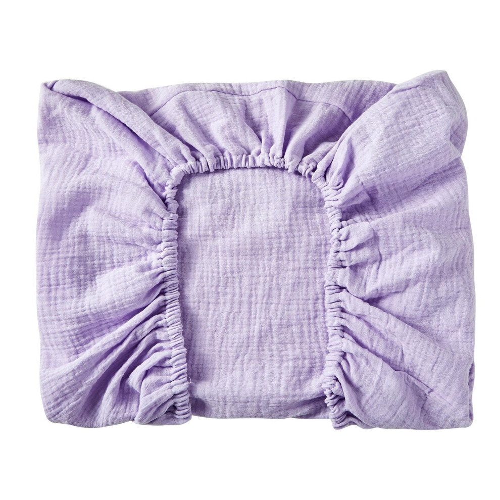 Fit All Standard Changing Pad Sheets, Breathable Diaper Change Table Covers, Lightweight Cotton, Washable, White