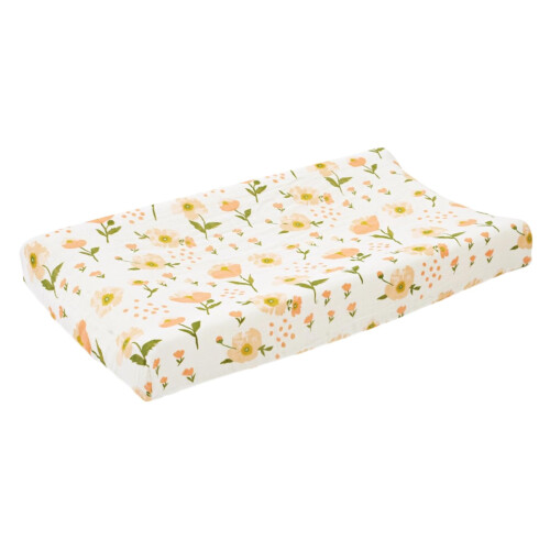 Changing Pad Cover Removable Floral Design Compatible with Standard Changing Tables Breathable Comfortable Multi-Size