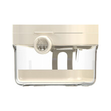 Denture Container With Lid Denture Cup Night Guard Retainer Cleaning Tool Set With Mirror Teeth Protection Cover White