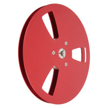 7 Inch Alum Alloy 1/4 Tape Reel Empty NAB with 3 Wind Holes Red
