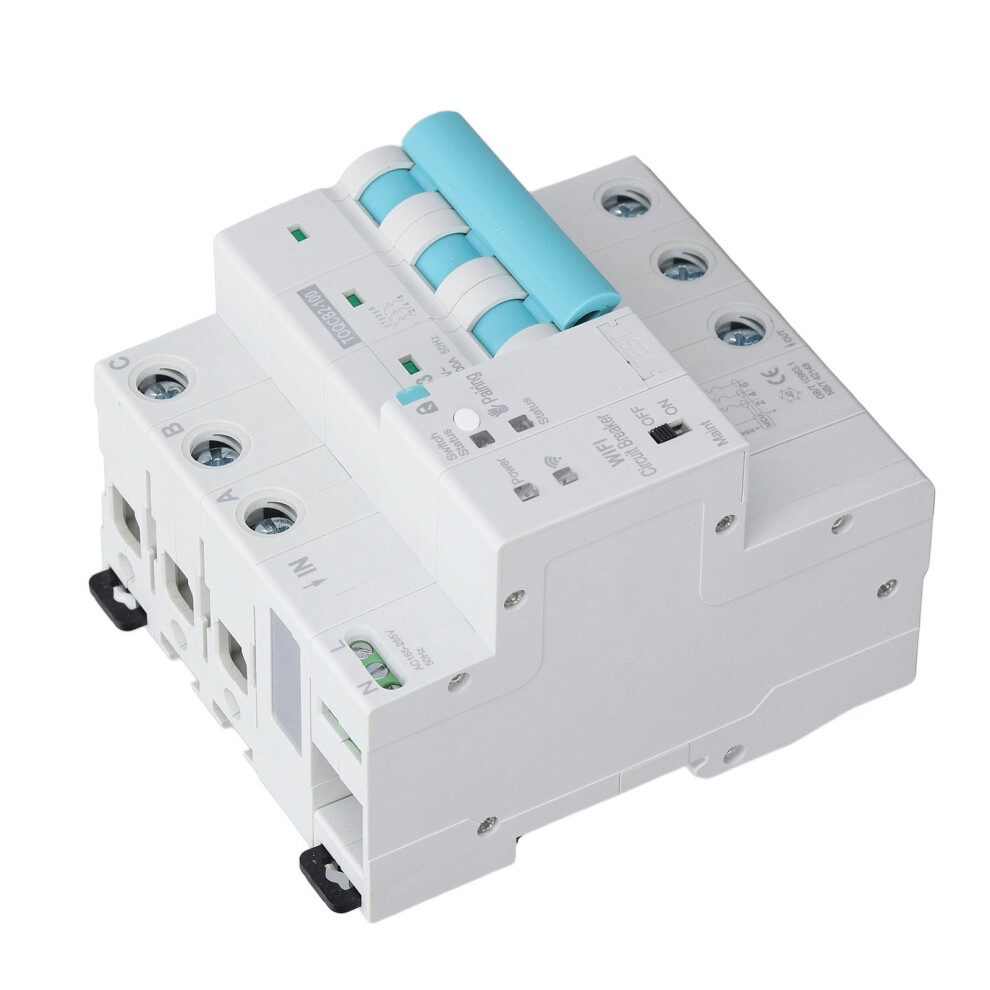 Electricity Metering 63A Wifi Circuit Breaker With Timer & Voice Control 4621369786723