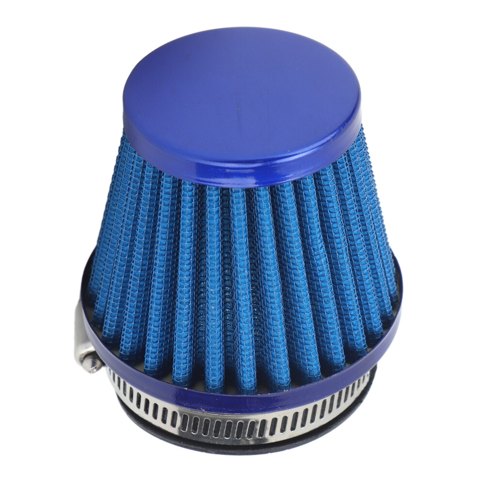 Universal 50Mm Air Filter For Off Road Atv Motorcycle Dirt Pit Bike Blue 9351369790479