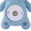 Infant Bath Temp Thermometer & Toy Bear Shape Blue Waterproof 8