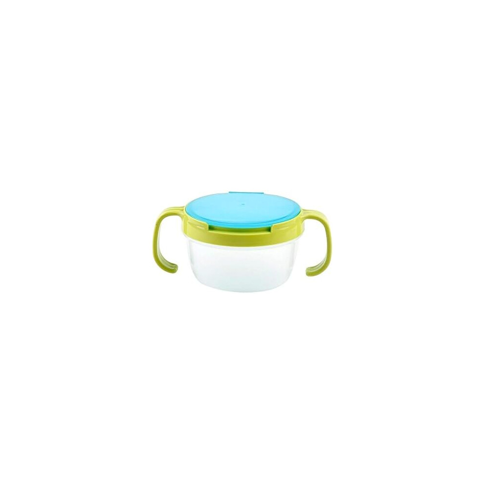 Easy Grip Handles Spill-proof Snack Bowl For Toddlers, Food Grade PP And Eva, Dishwasher Safe Ideal For Dry, Solid Snacks Twist 'N Click
