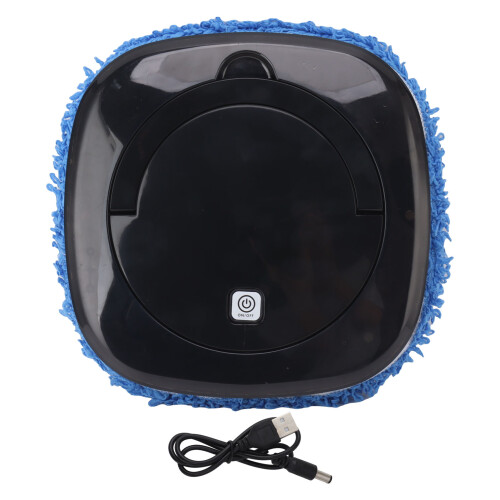 Automatic Floor Mopping Robot 23x23x6cm, 2400mAh Battery, Black 1