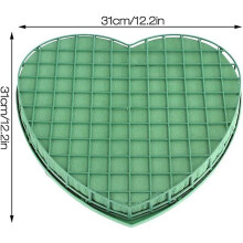 Schiuma floreale a forma di cuore per matrimoni, mattoncini floreali umidi fai da te per composizioni floreali con vassoio a ventosa, blocchi di