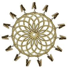 Vintage Bronze Finish Curtain Rings, Heavy Duty Eyelet Curtain with Strong Tension Clip, 2-Inch Diameter, Easy to Open and Use