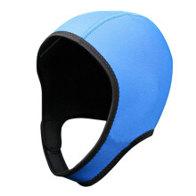 Diving Hood Neoprene Wetsuit Hood for Adults Chin Strap Thermal Swimming Cap for Surfing Canoe Kayaking Blue