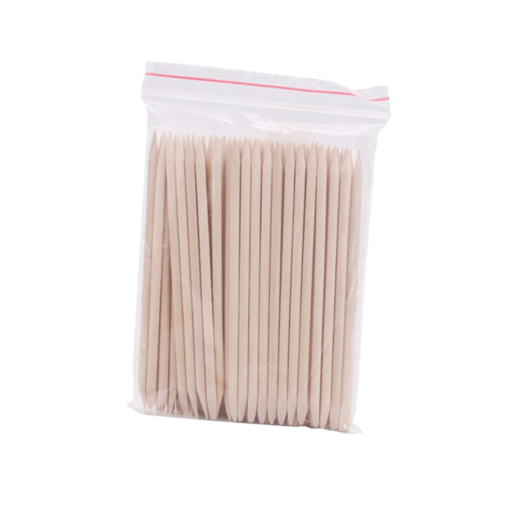 500pcs Wood Cuticle and Wax Applicator Sticks for Nail Care, Eyebrow Bikini, Salon Home Use