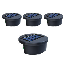 Solar Powered Pool Lights Set Of 4 With Smart Sensor Mode, Durable ABS Build, NoDrill Installation, White Light For Outdoors