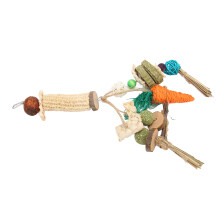 Hanging Chew Toys for Rabbits Guinea Pigs Chinchillas Hamsters Rats 20cm Green