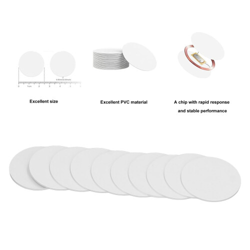 30Pcs Rewritable NFC Tag Card 1in Waterproof 504 Bytes Memory for Amiibo 2